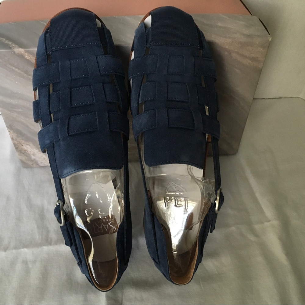 Franco Sarto Women’s Navy Suede Sandals